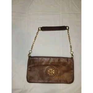 Tory Burch Brown Leather Reva Shoulder Bag/Clutch